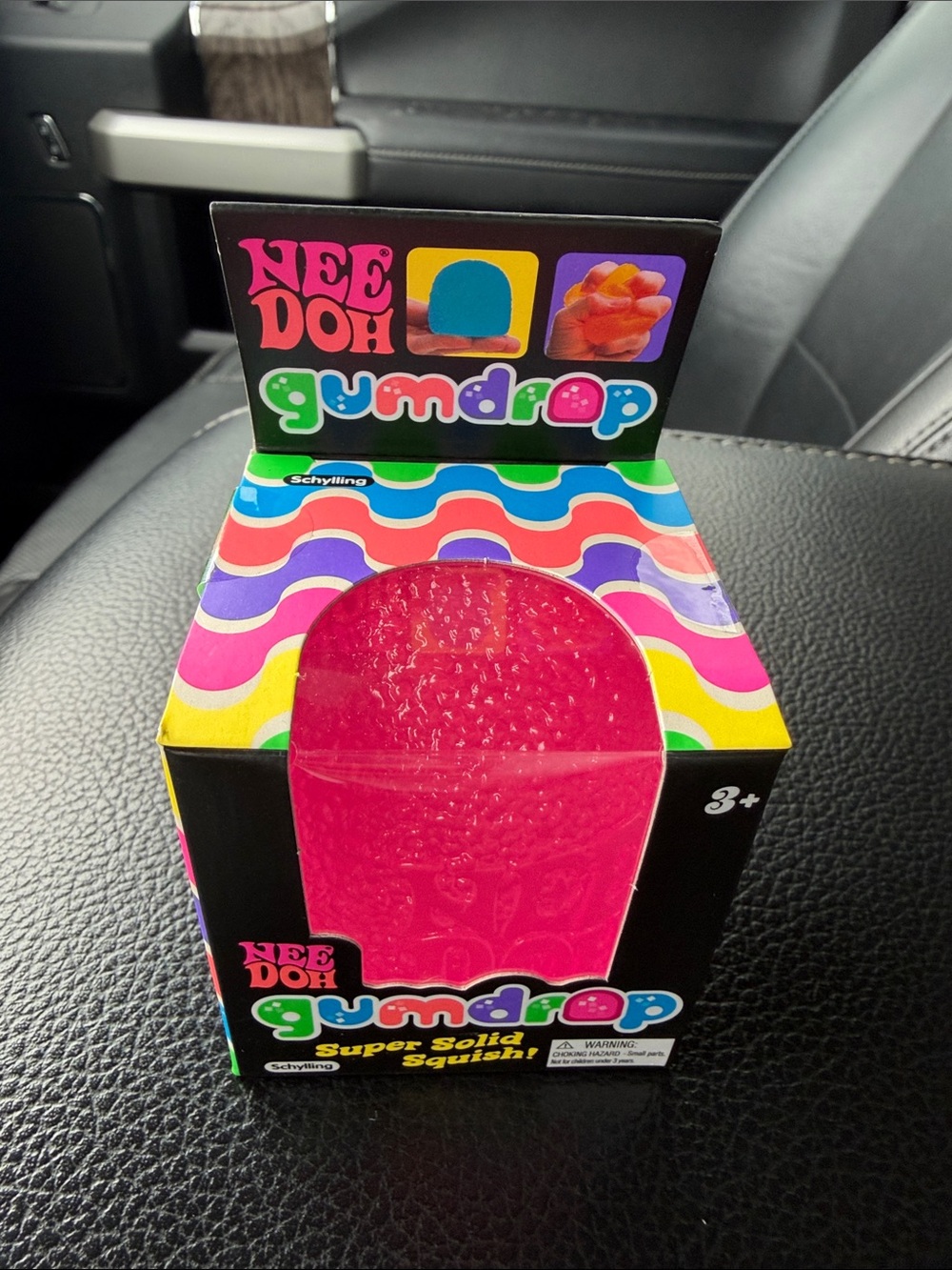 NeeDoh Gumdrop Super Solid Squish Toy - Pink